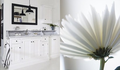 Badrum med lantlig stil